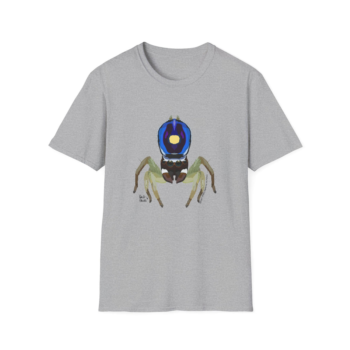 Peacock Spider (Maratus Hesperus) - Unisex Softstyle T-Shirt