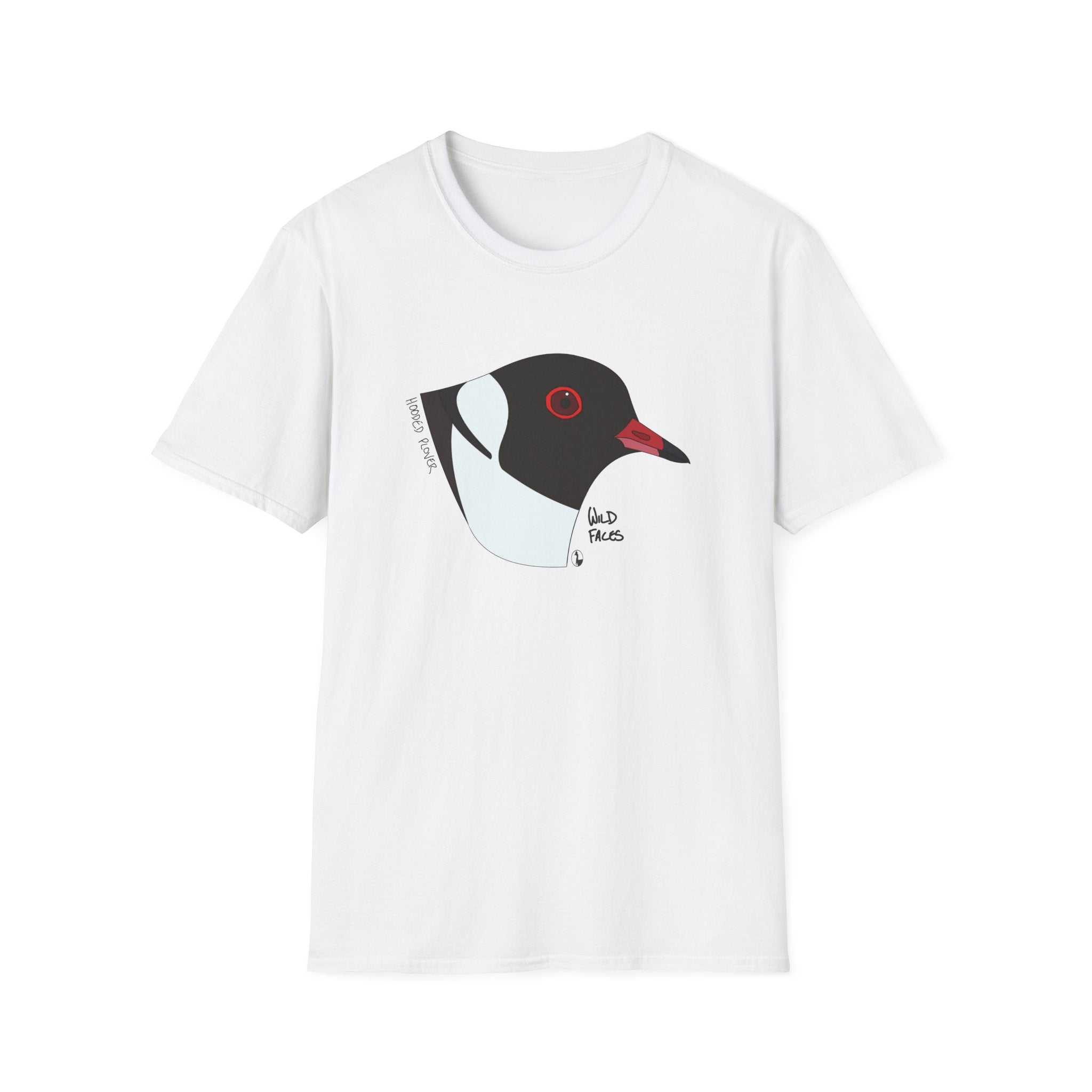 Hooded Plover Head- Unisex Softstyle T-Shirt Printify