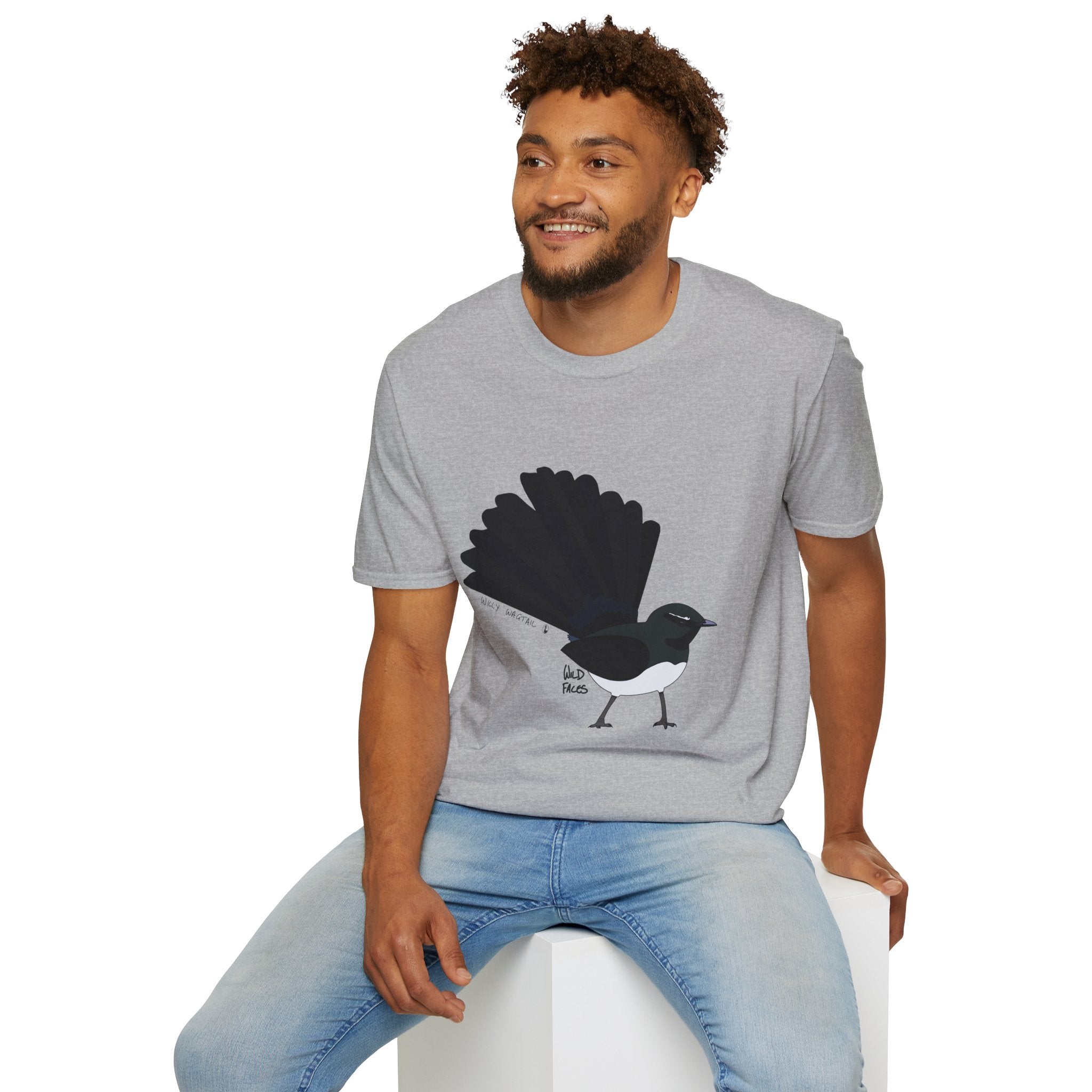 Willy Wagtail - Unisex Softstyle T-Shirt Printify