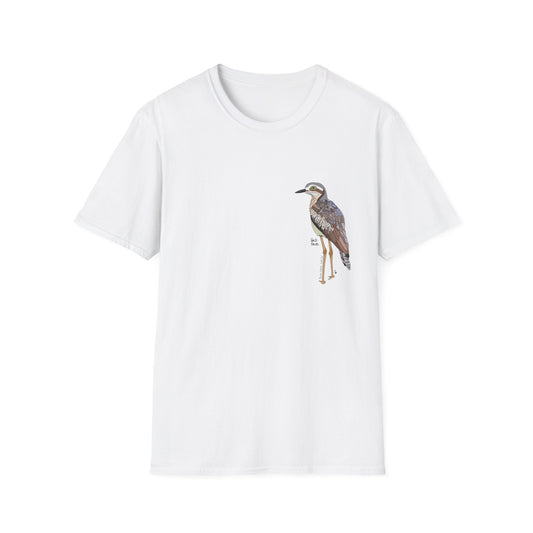 Bush Stone-curlew- Small design - Unisex Softstyle T-Shirt
