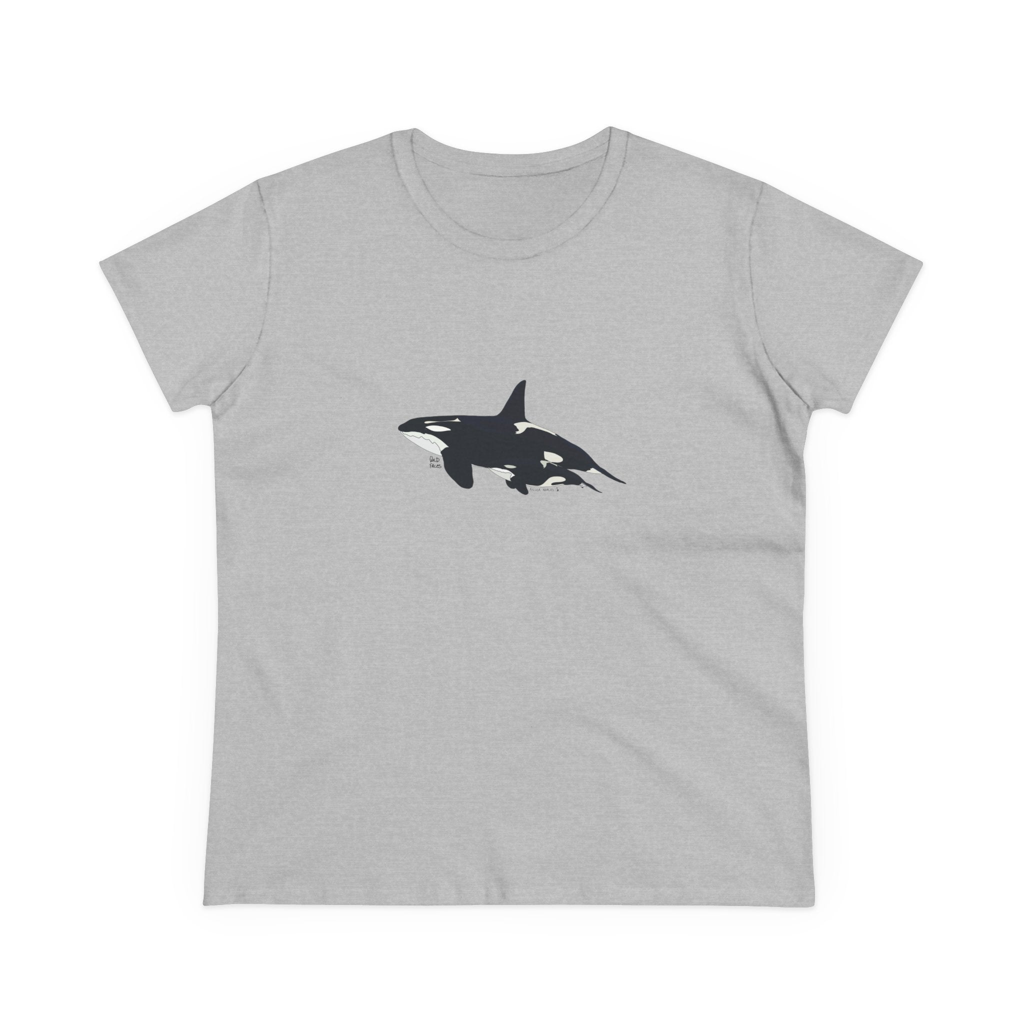 Killer Whales - Women's Midweight Cotton Tee