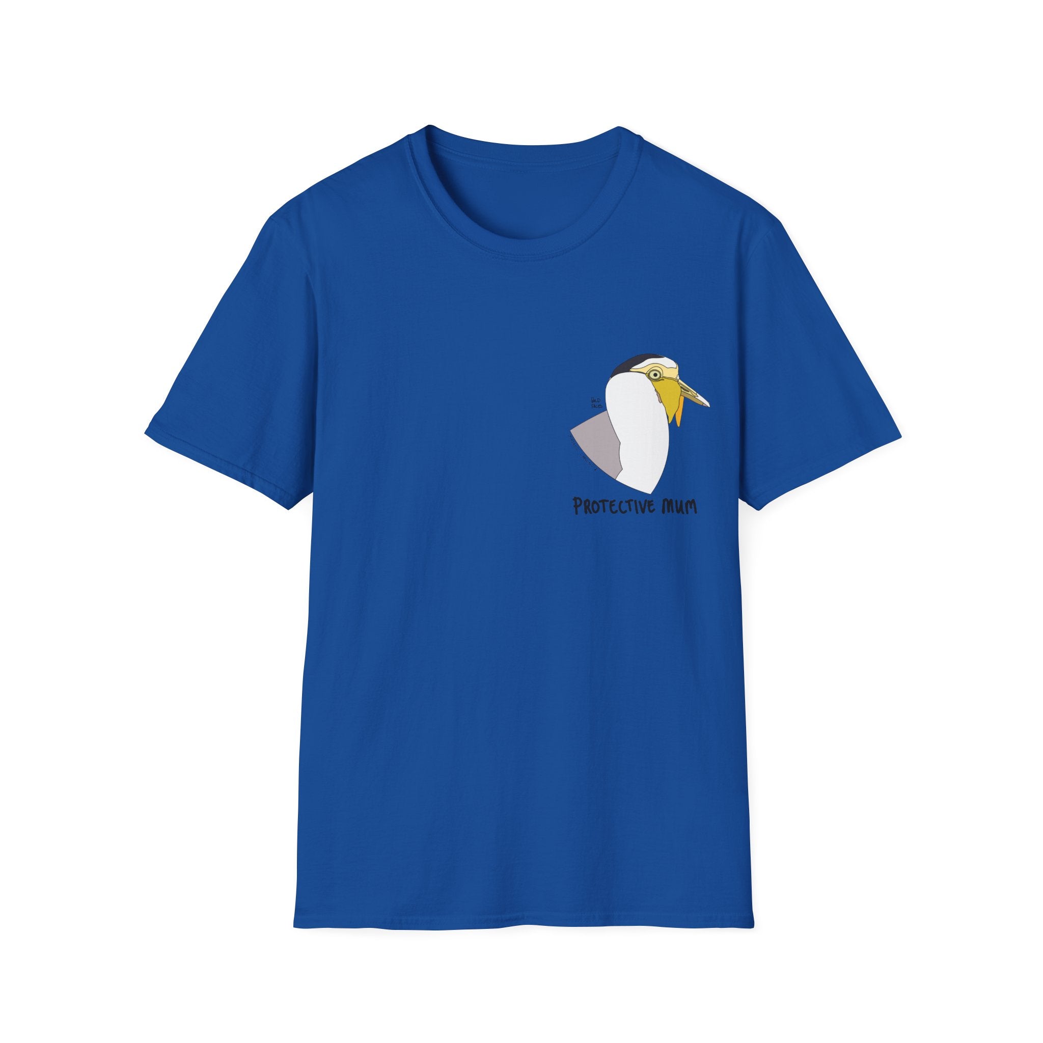 Protective mum - Masked Lapwing - Small design - Unisex Softstyle T-Shirt