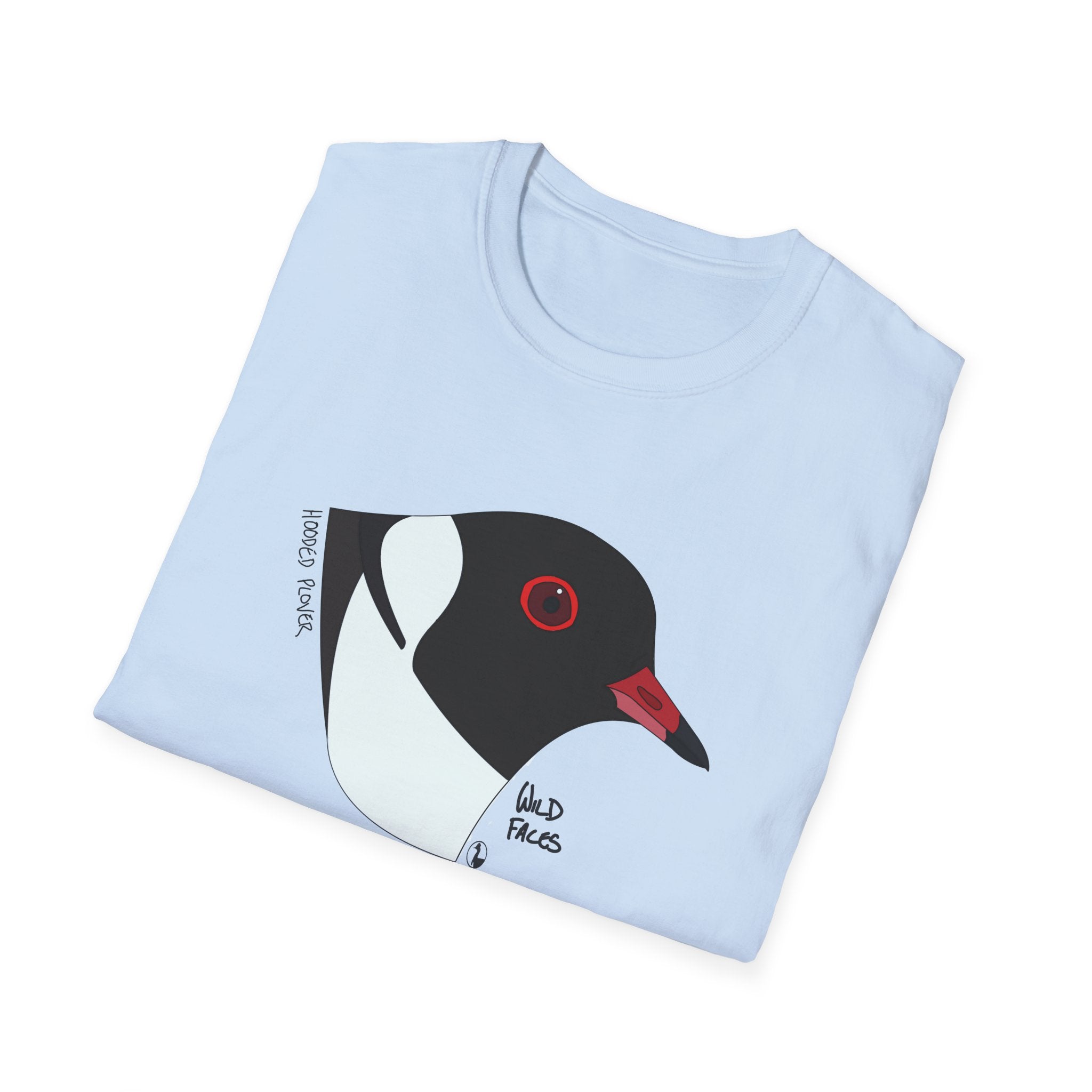 Hooded Plover Head- Unisex Softstyle T-Shirt Printify