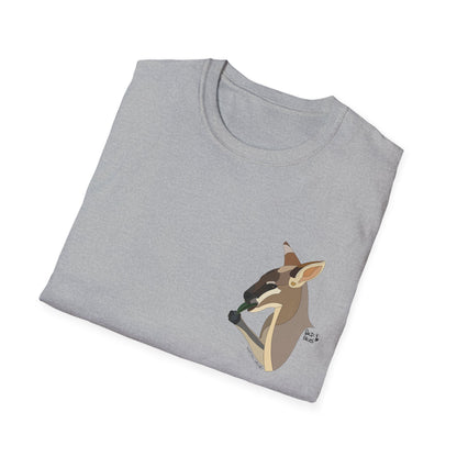 Whiptail Wallaby - Small design - Unisex Softstyle T-Shirt Printify