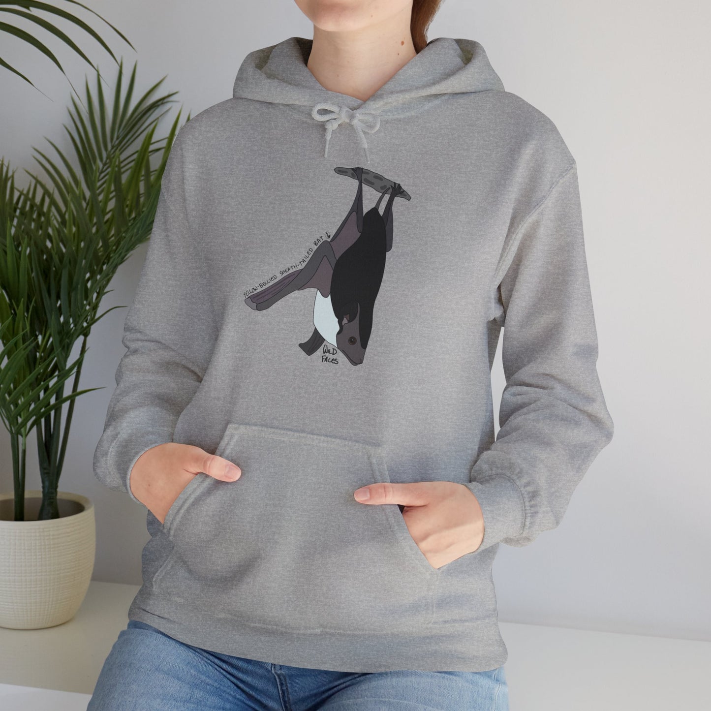 Yellow-bellied Sheath-tailed Bat | Unisex Heavy Blend™ Hooded Sweatshirt