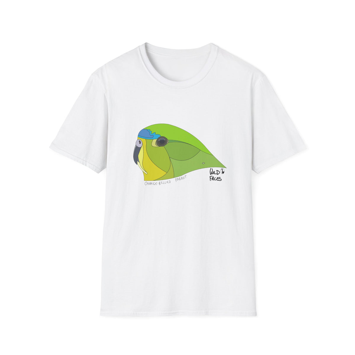 Orange-bellied Parrot - Unisex Softstyle T-Shirt