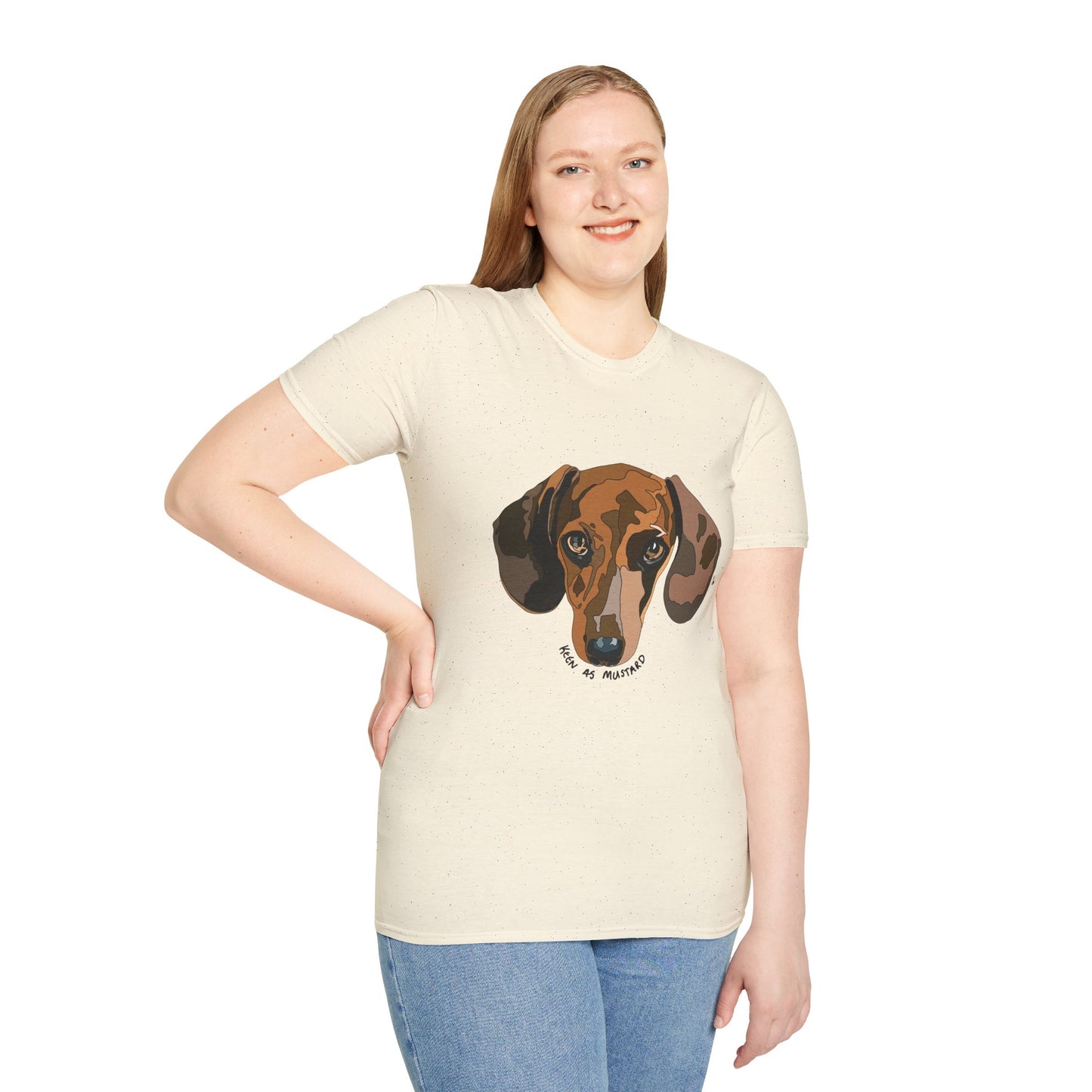 Dachshund (Keen as mustard) - Unisex Softstyle T-Shirt
