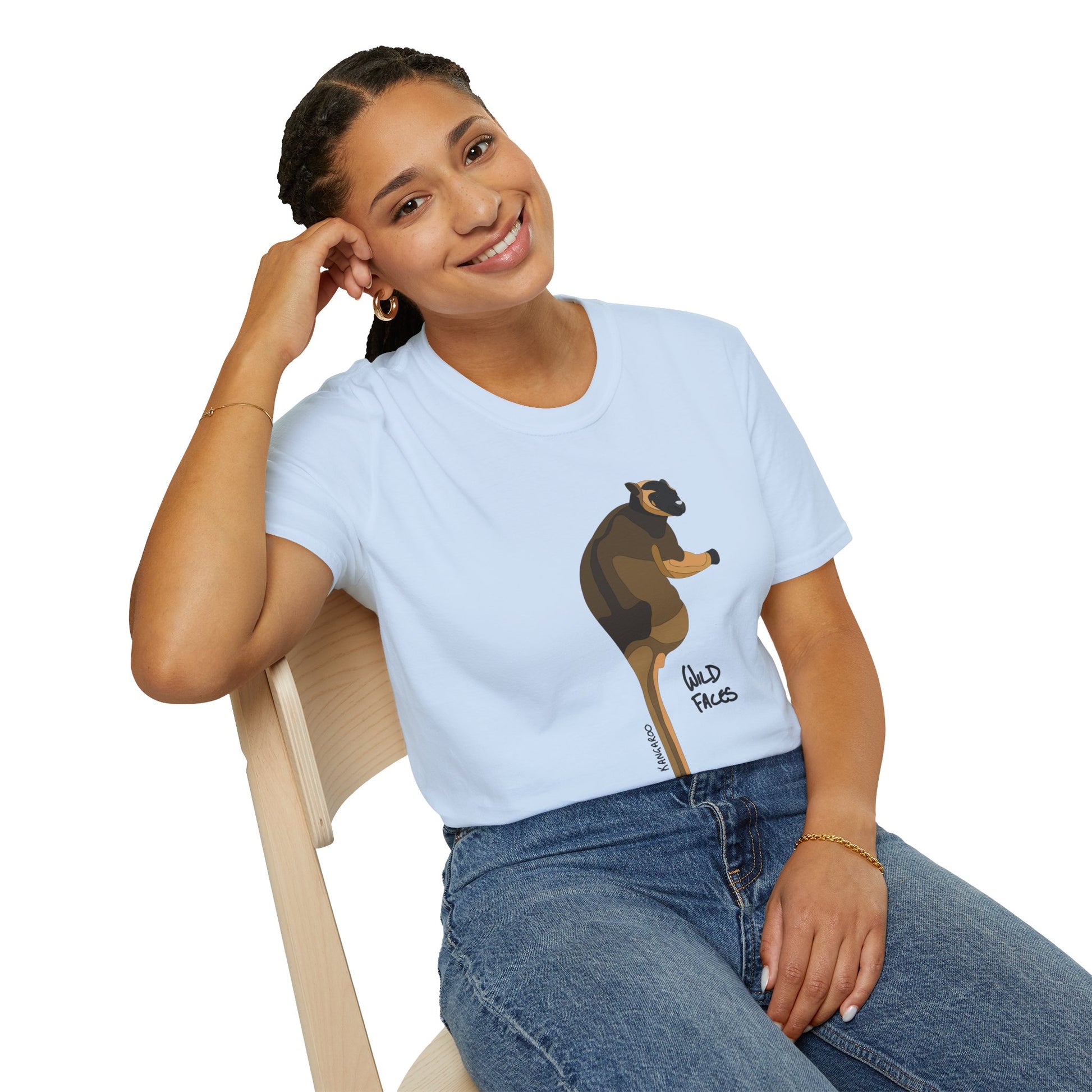 Lumholtz's Tree Kangaroo - Unisex Softstyle T-Shirt Printify