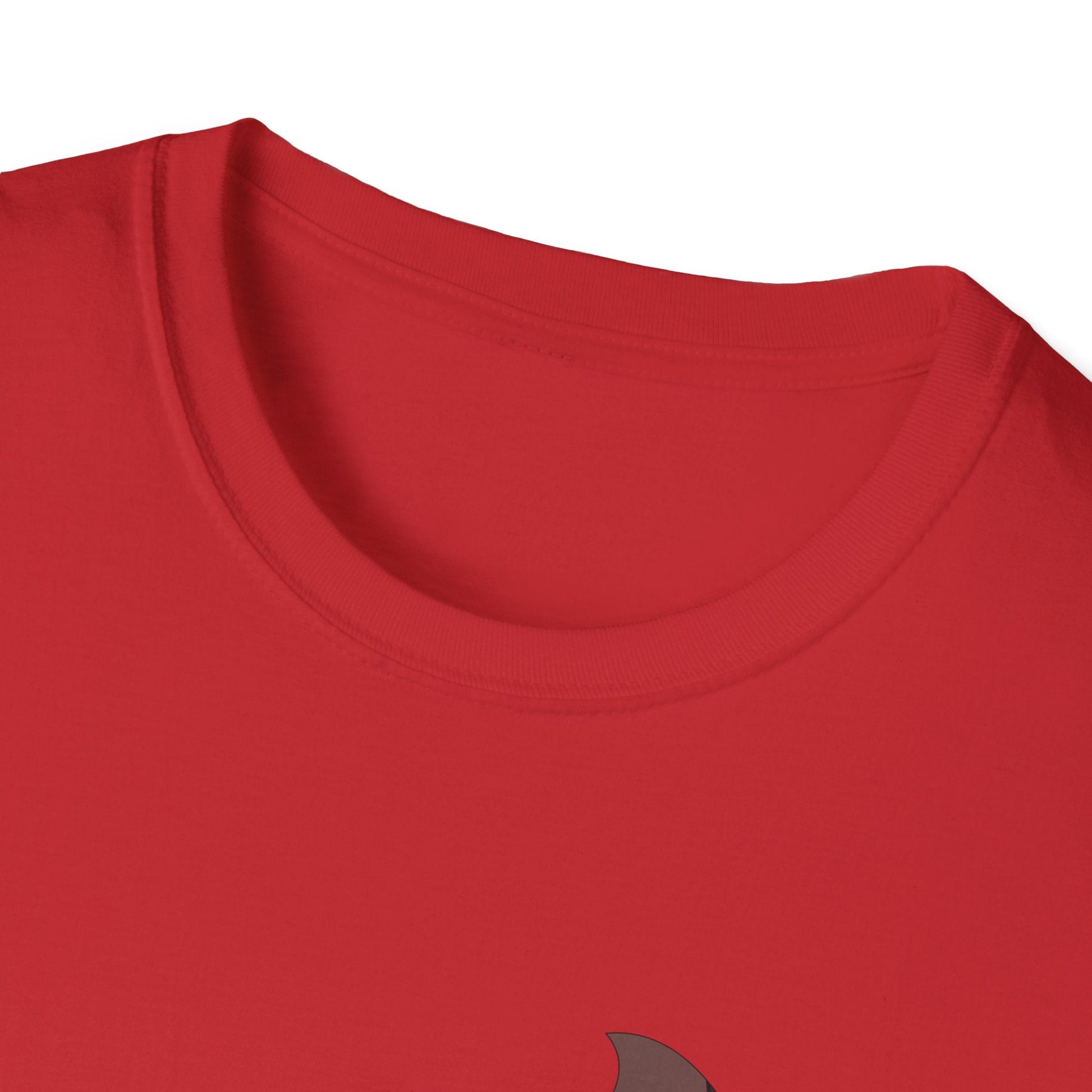 Spectacled Flying Fox (in flight) - Small design - Unisex Softstyle T-Shirt Printify