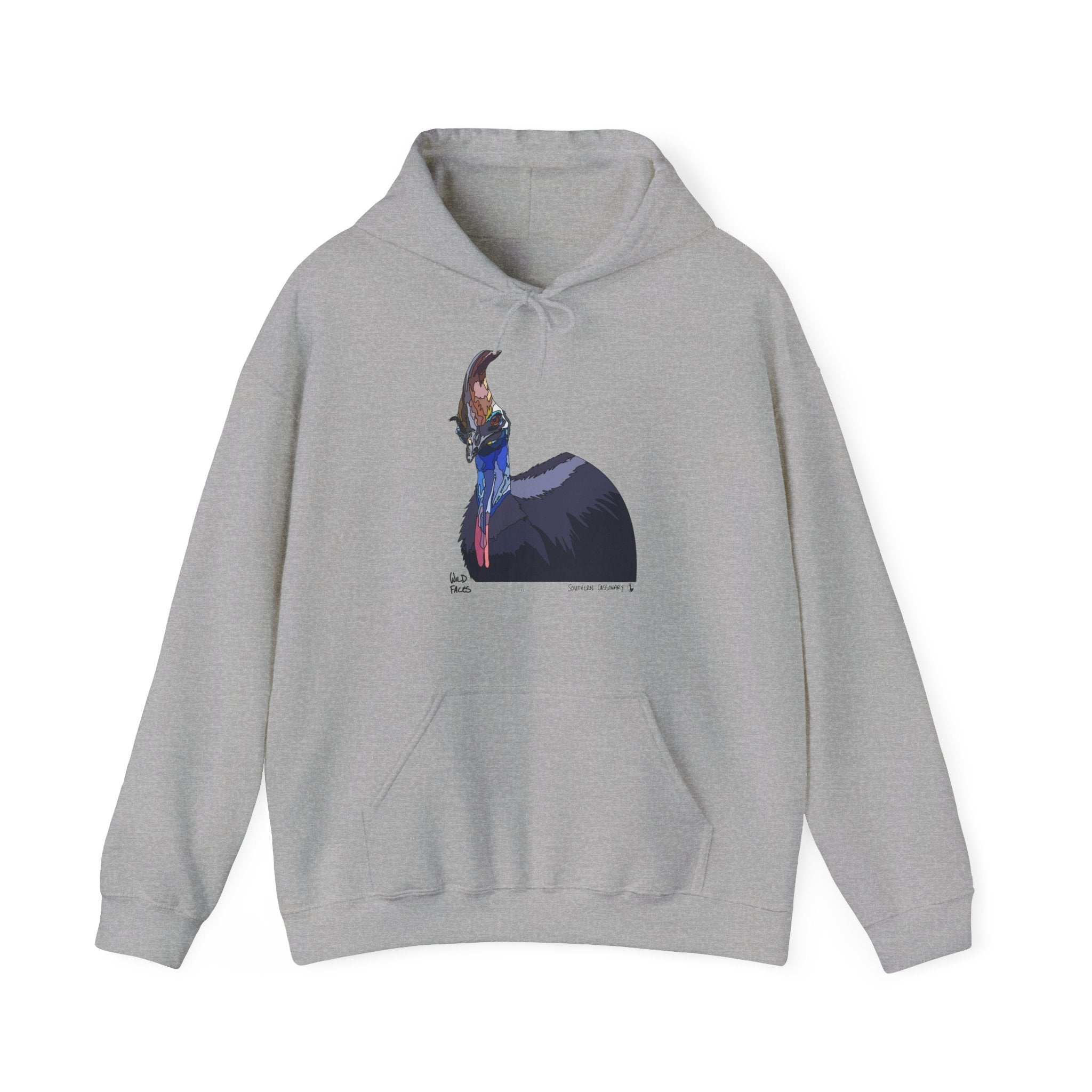 Southern Cassowary | Unisex Heavy Blend™ Hooded Sweatshirt Printify