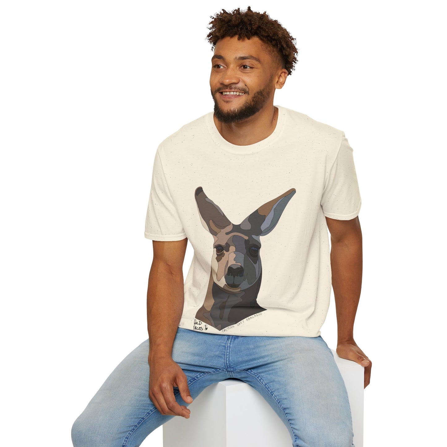 Eastern Grey Kangaroo - Unisex Softstyle T-Shirt Printify