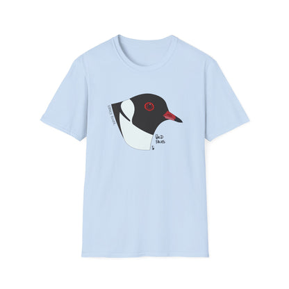 Hooded Plover Head- Unisex Softstyle T-Shirt