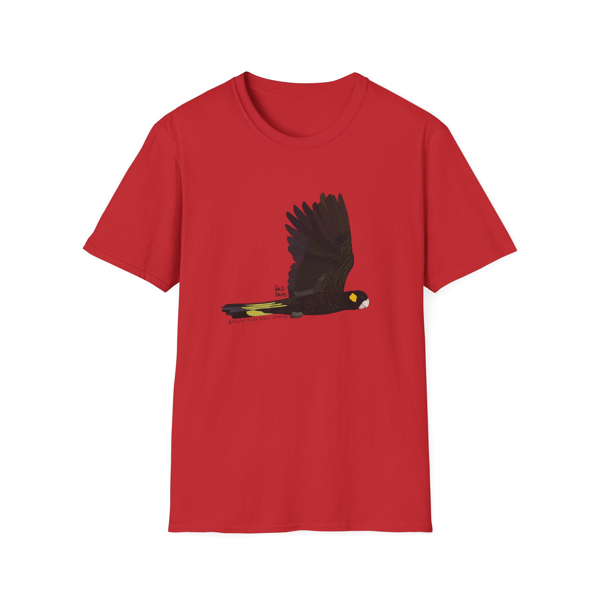 Yellow-tailed Black Cockatoo - Unisex Softstyle T-Shirt