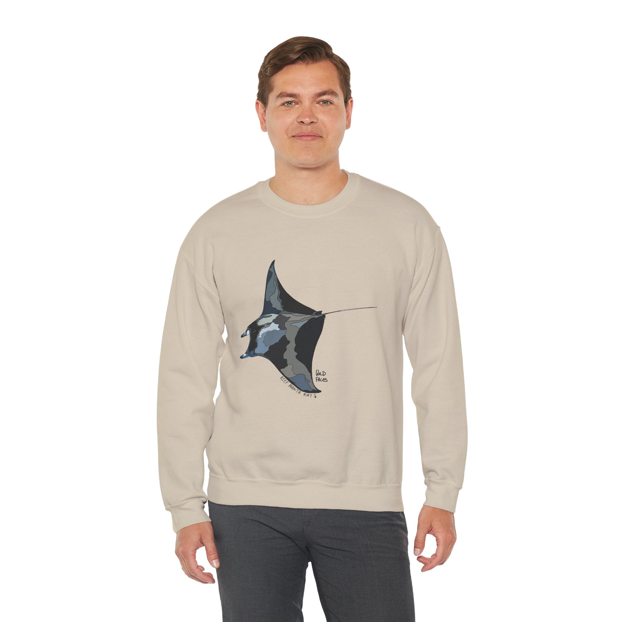 Reef Manta Ray | Unisex Heavy Blend™ Crewneck Printify