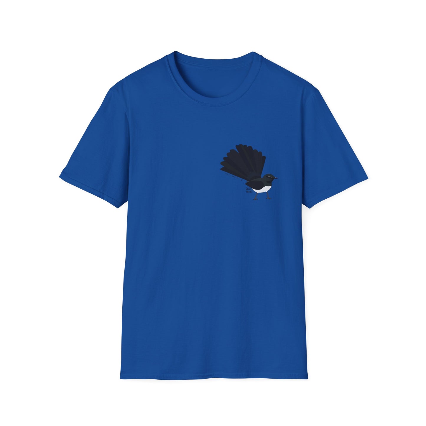 Willy Wagtail - Small design - Unisex Softstyle T-Shirt