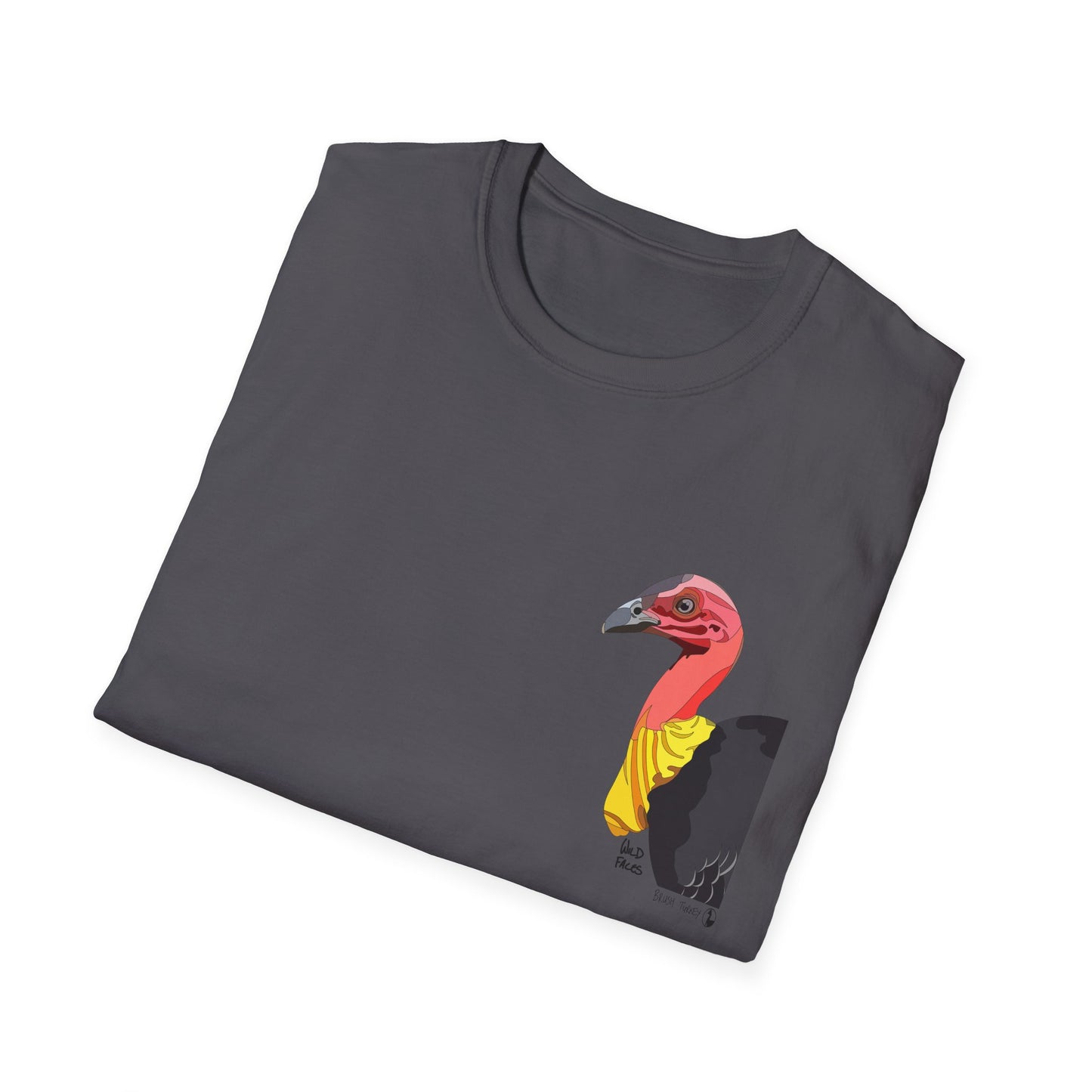 Australian Brushturkey - Small design - Unisex Softstyle T-Shirt