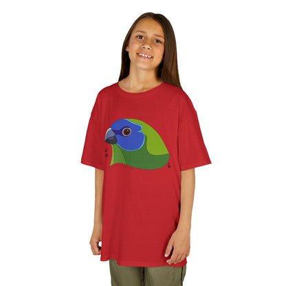 Blue-faced Parrotfinch | Kids Heavy Cotton™ Tee