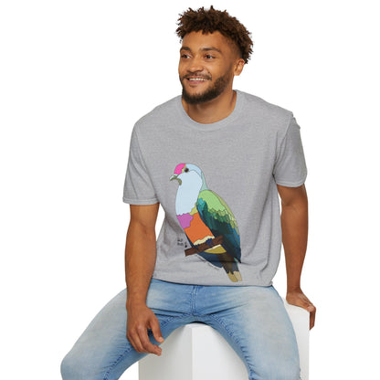 Rose-crowned Fruit Dove - Unisex Softstyle T-Shirt