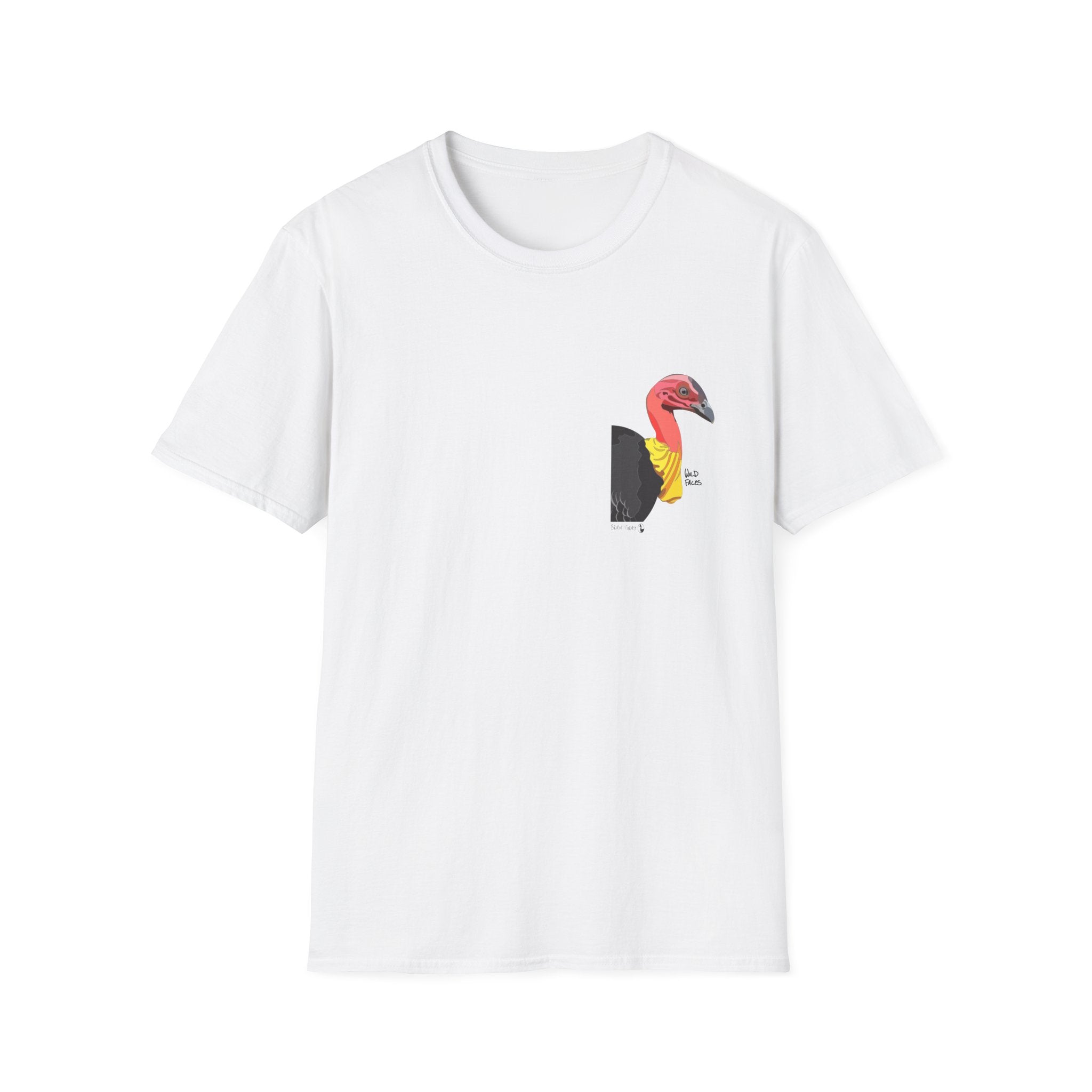 Australian Brush-turkey - Small design - Unisex Softstyle T-Shirt