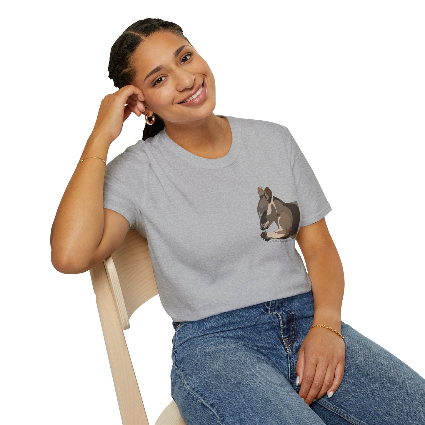 Mareeba Rock-wallaby - Small design - Unisex Softstyle T-Shirt