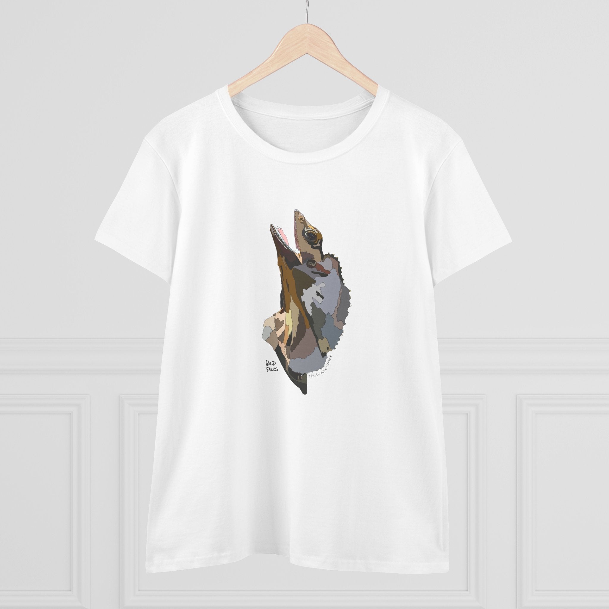 Frilled-neck Lizard - Women's Midweight Cotton Tee Printify
