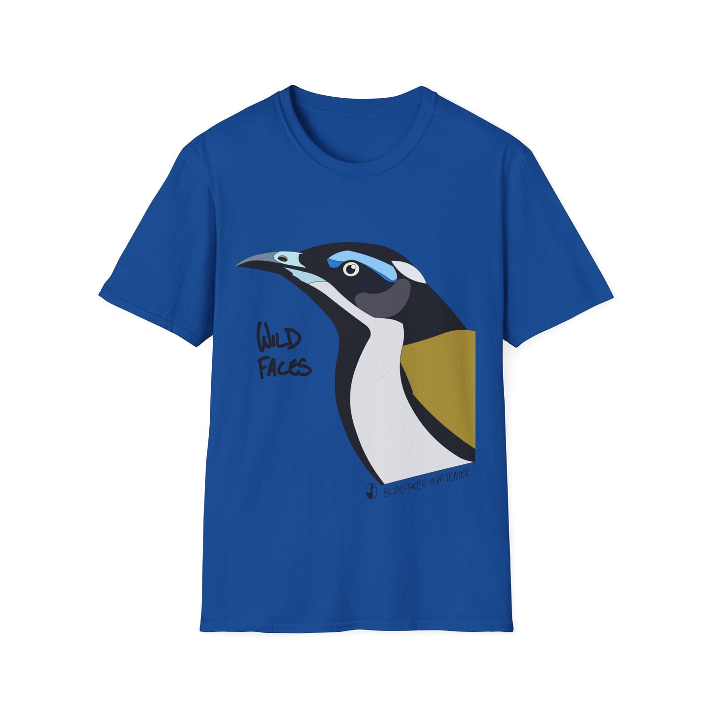 Blue-faced Honeyeater - Unisex Softstyle T-Shirt