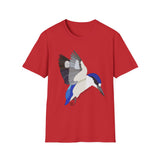 Forest Kingfisher (flying) - Unisex Softstyle T-Shirt