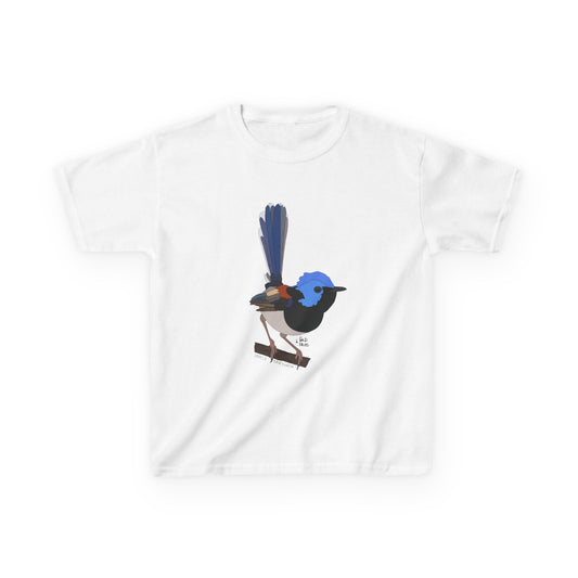 Lovely Fairywren | Kids Heavy Cotton™ Tee