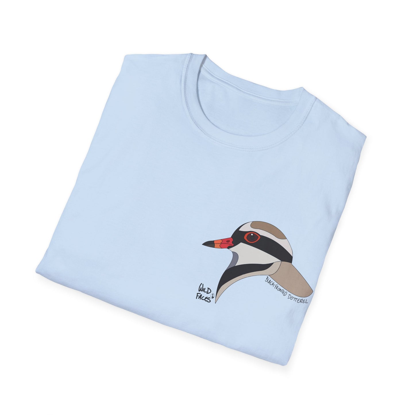 Black-fronted Dotterel - Small design - Unisex Softstyle T-Shirt