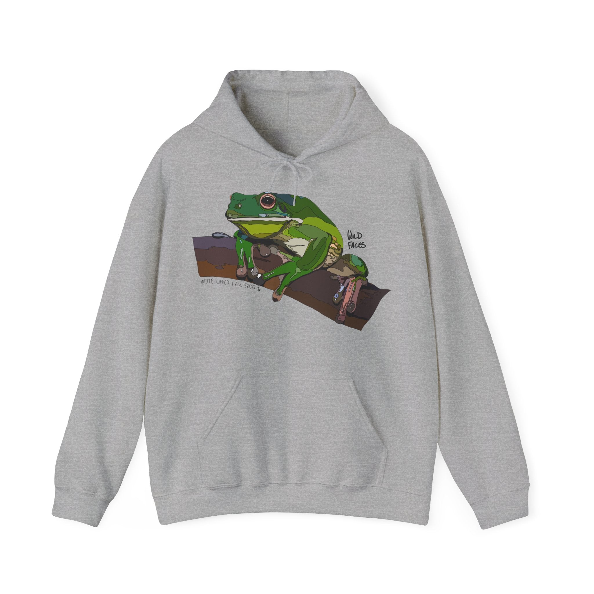 White-lipped Tree Frog | Unisex Heavy Blend™ Hooded Sweatshirt