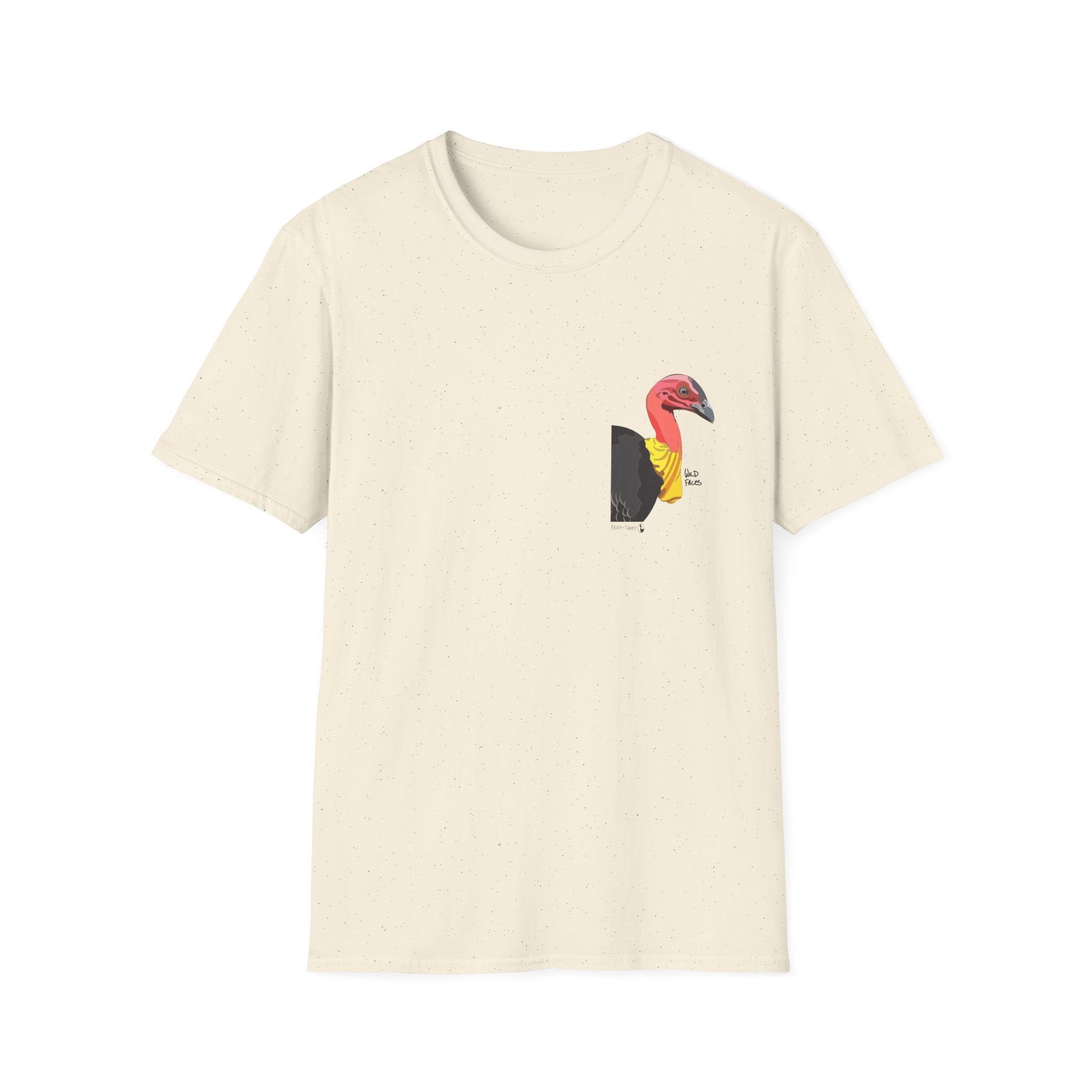 Australian Brush-turkey - Small design - Unisex Softstyle T-Shirt Printify