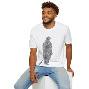Wedge-tailed Eagle (pastel design) - Unisex Softstyle T-Shirt Printify