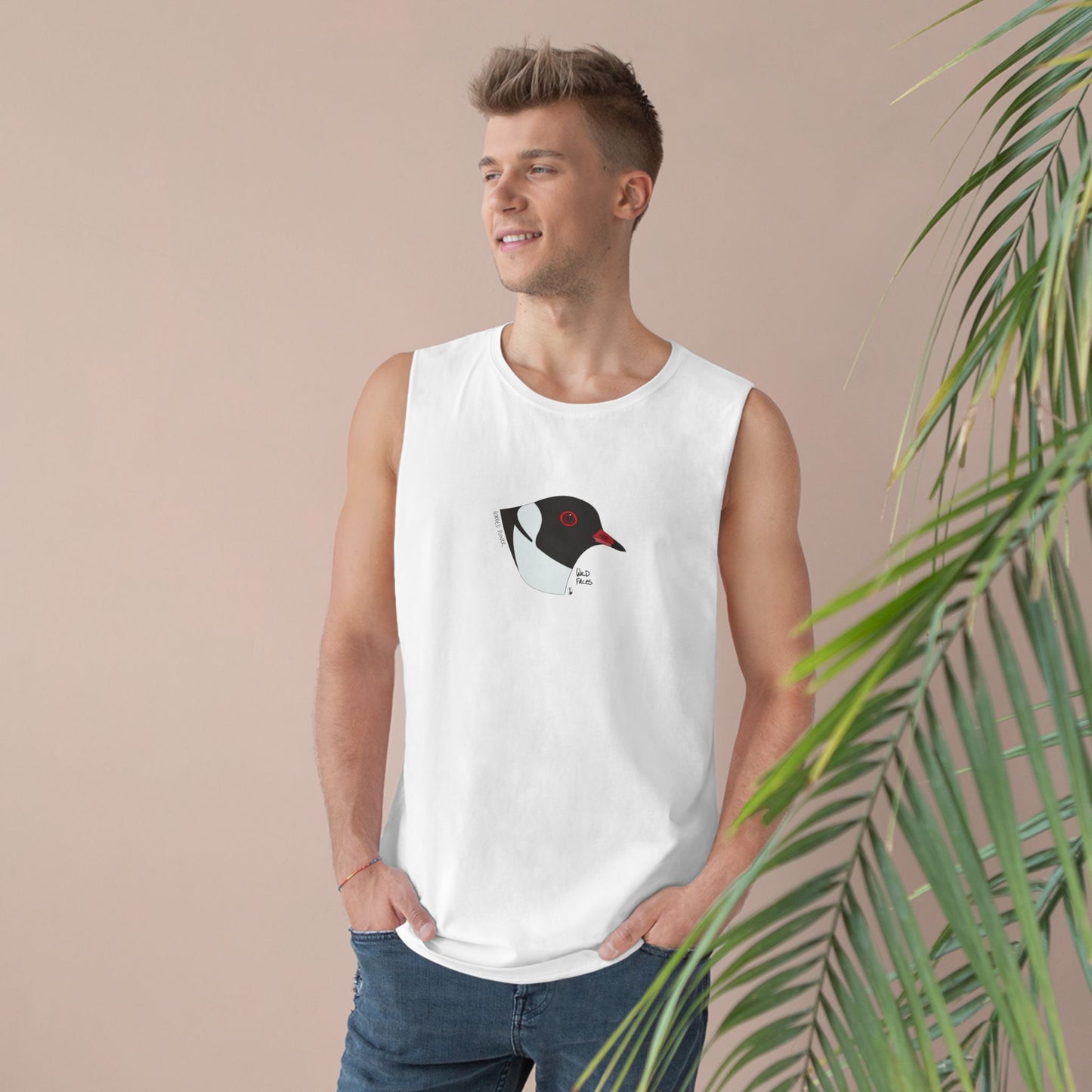 Hooded Plover (head) - Unisex Barnard Tank