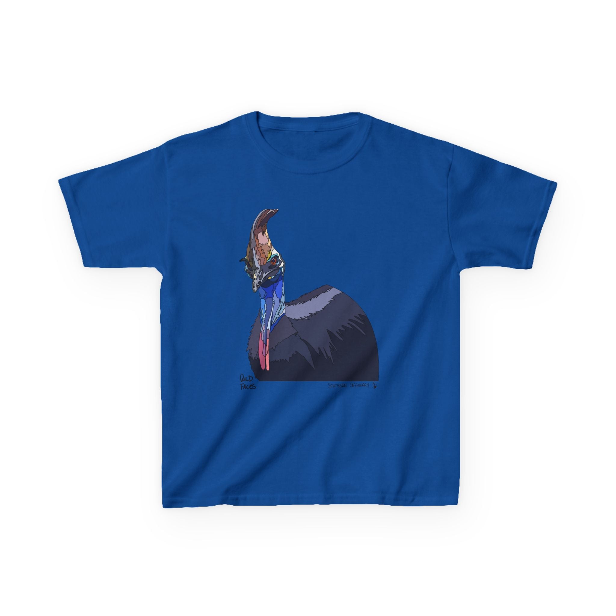 Southern Cassowary | Kids Heavy Cotton™ Tee Printify