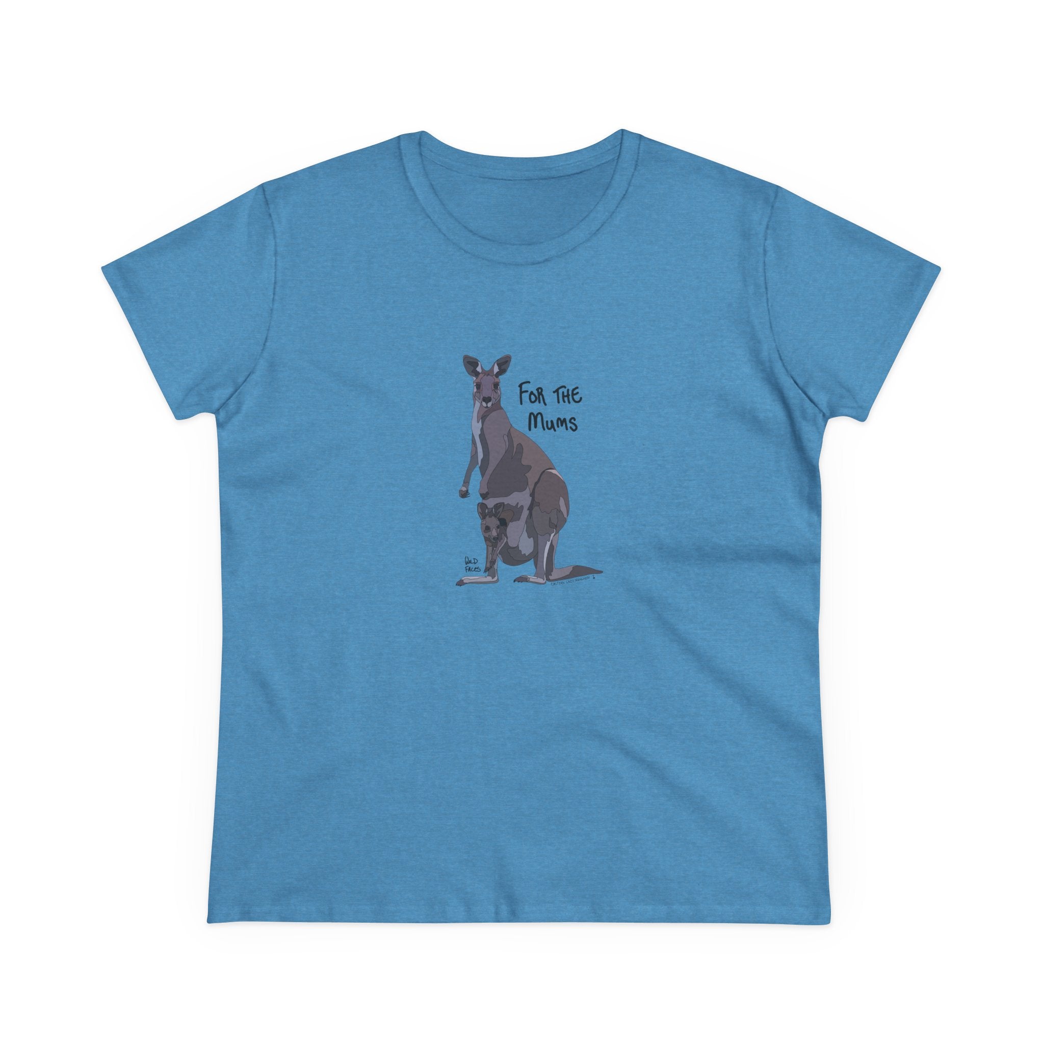 For the mums - Eastern Grey Kangaroo - Women's Midweight Cotton Tee