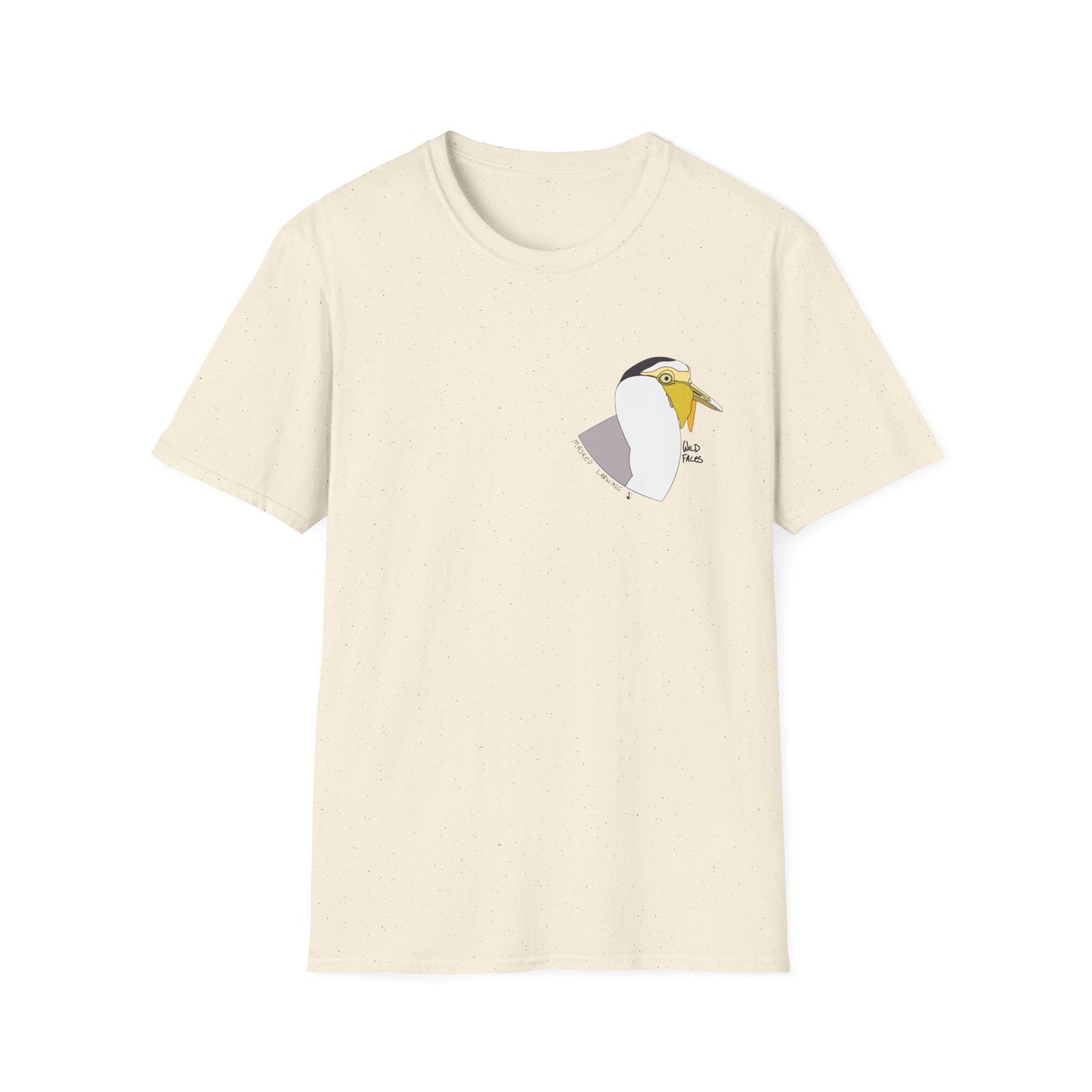 Masked Lapwing - Small design - Unisex Softstyle T-Shirt