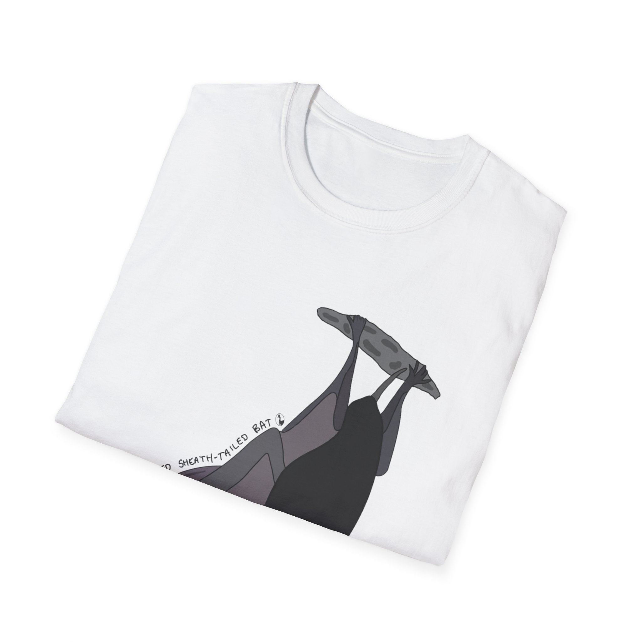 Yellow-bellied Sheath-tailed Bat - Unisex Softstyle T-Shirt - Wild Faces