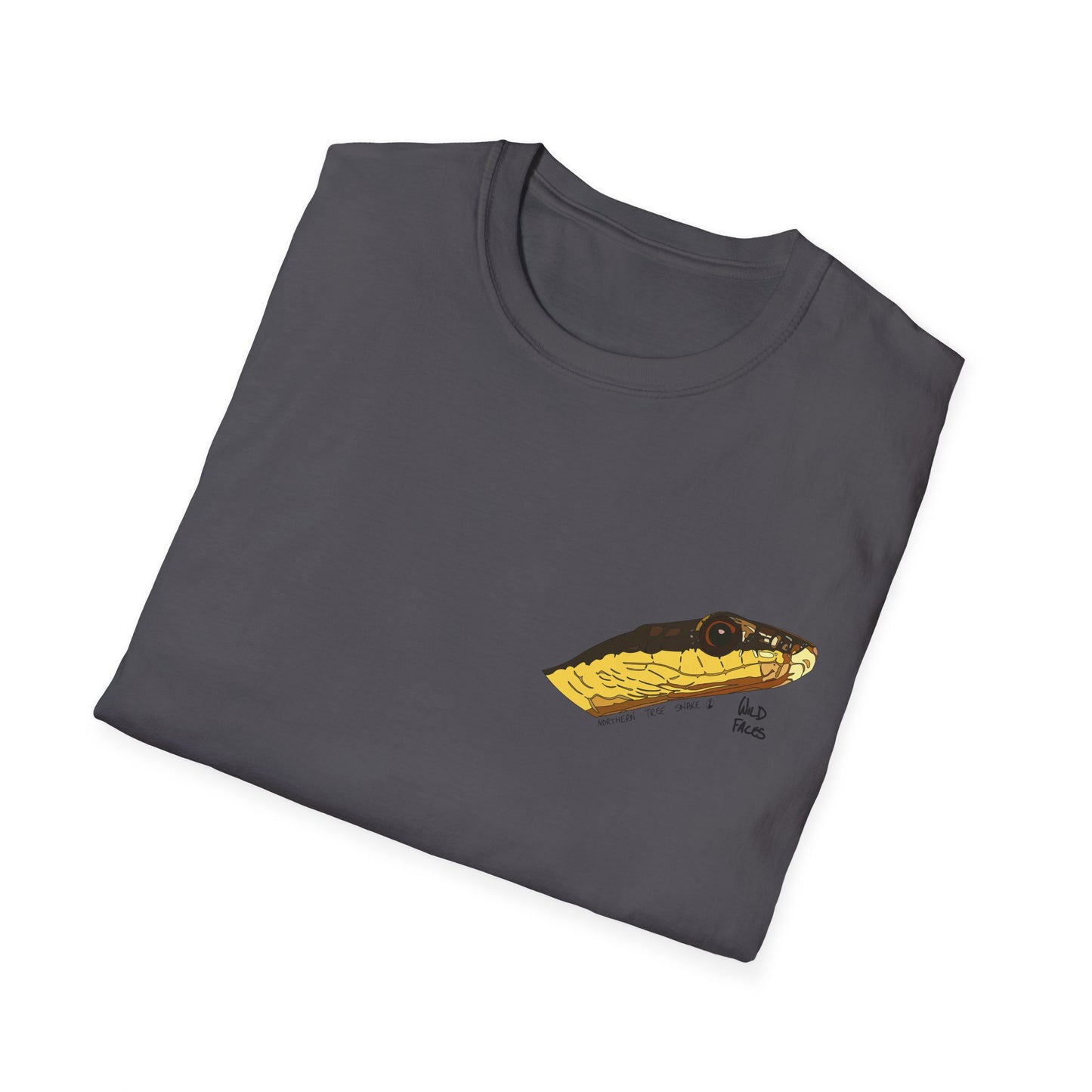 Northern Tree Snake - Small design - Unisex Softstyle T-Shirt