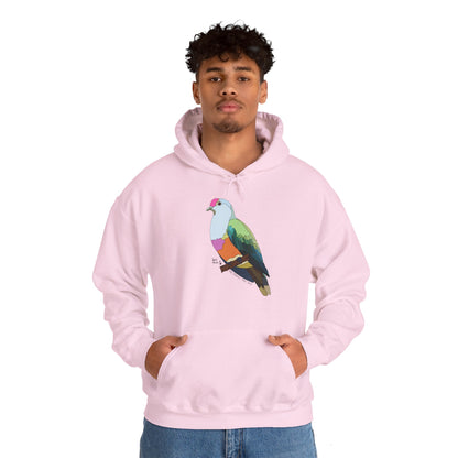 Rose-crowned Fruit Dove | Unisex Heavy Blend™ Hooded Sweatshirt