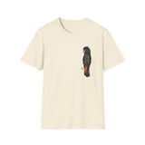 Red-tailed Black Cockatoo - Small design - Unisex Softstyle T-Shirt