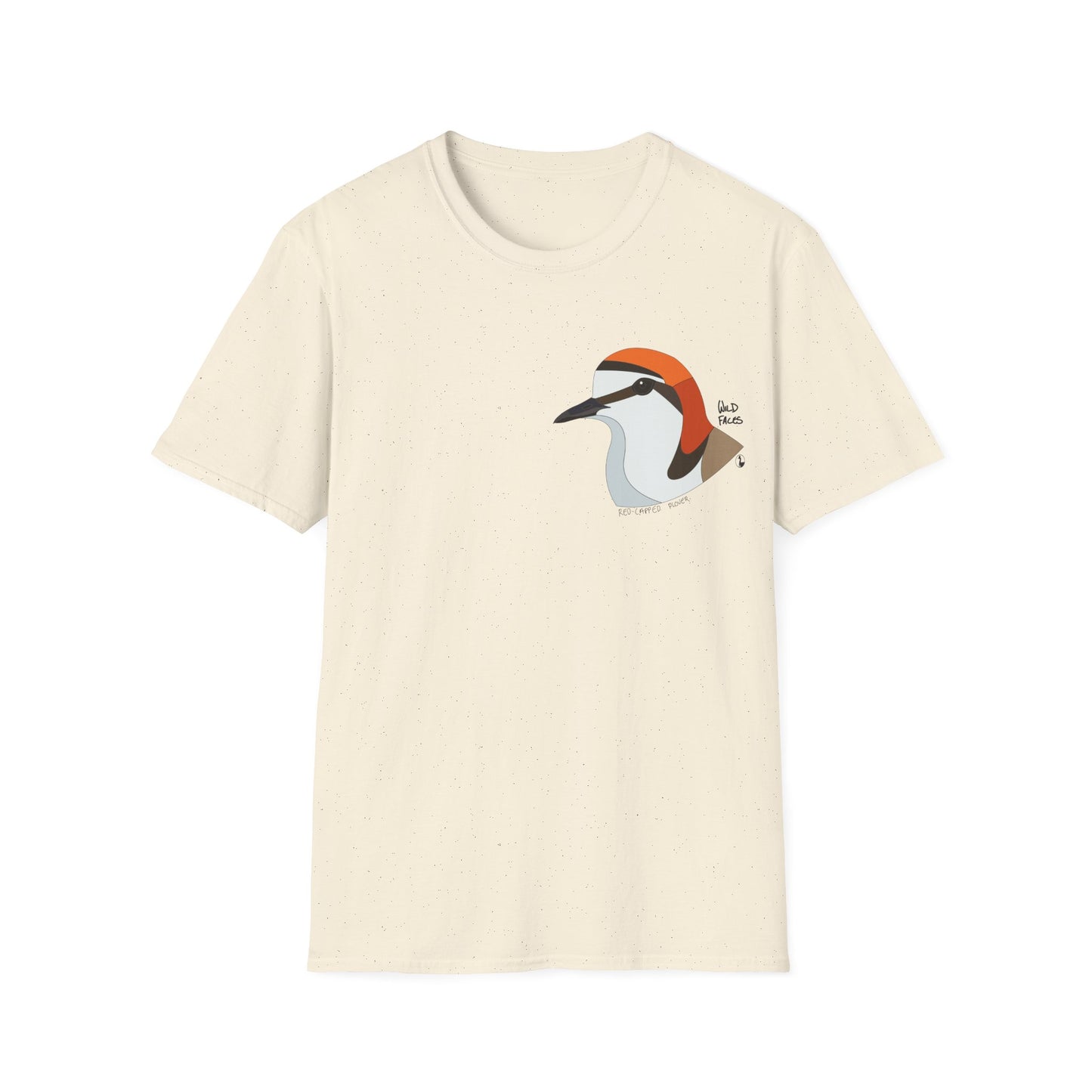 Red-capped Plover- Small design - Unisex Softstyle T-Shirt