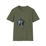 Reef Manta Ray- large design - Unisex Softstyle T-Shirt Printify