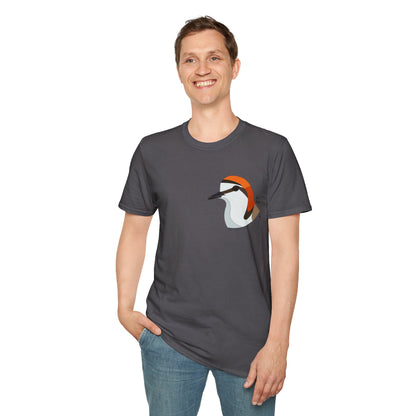 Red-capped Plover- Small design - Unisex Softstyle T-Shirt