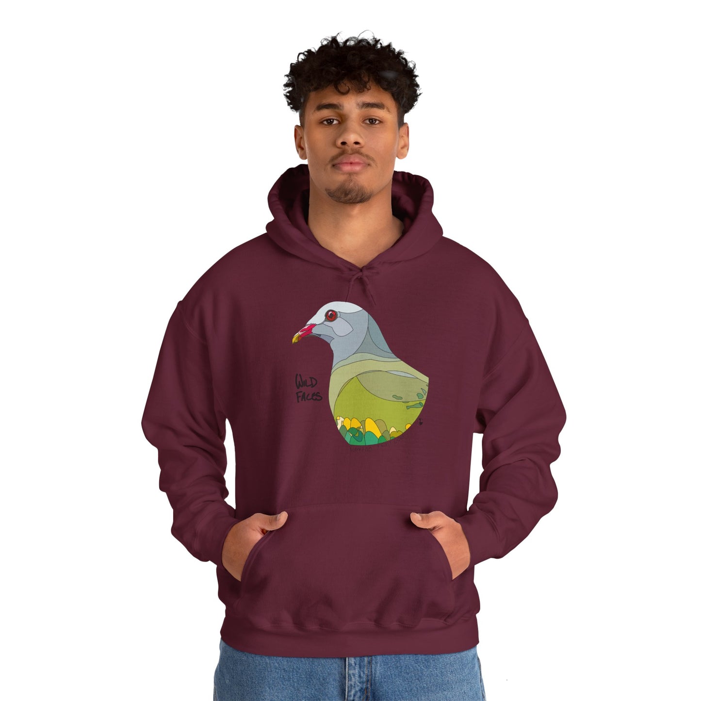 Wompoo Fruit Dove | Unisex Heavy Blend™ Hooded Sweatshirt