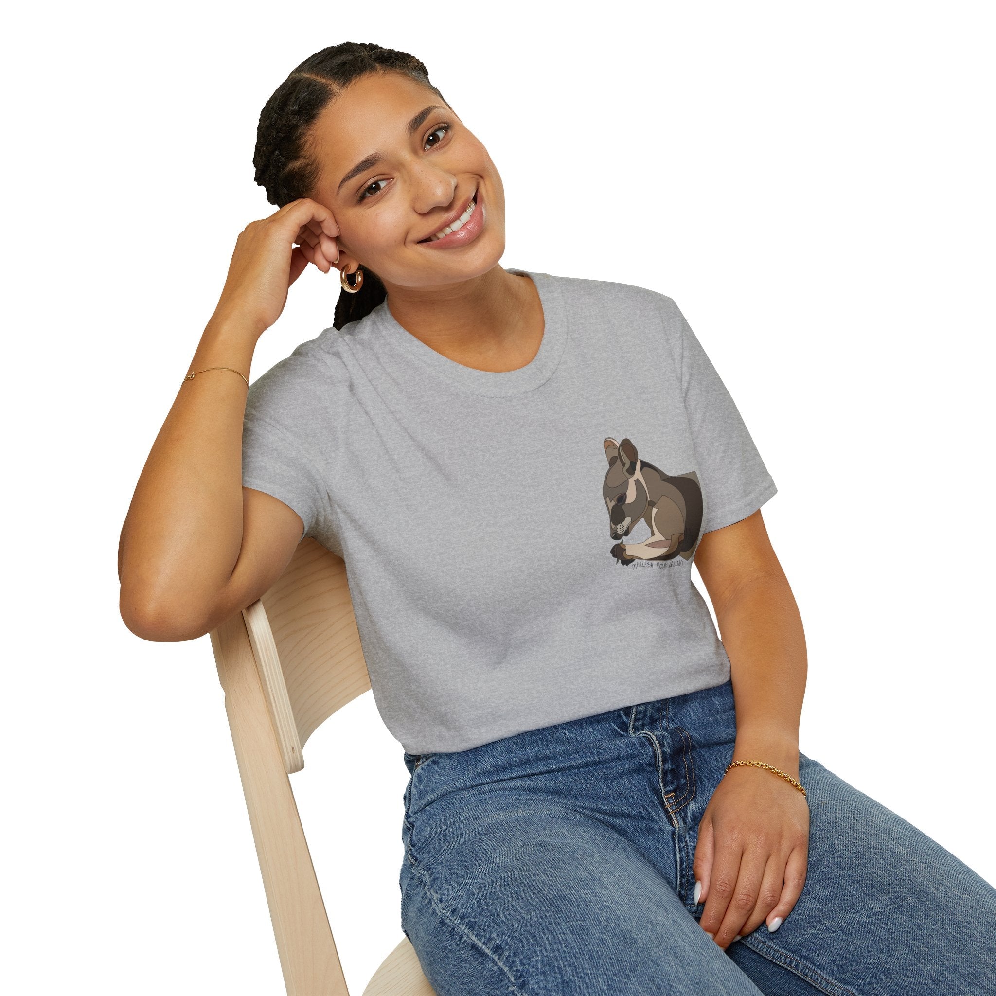 Mareeba Rock-wallaby - Small design - Unisex Softstyle T-Shirt Printify