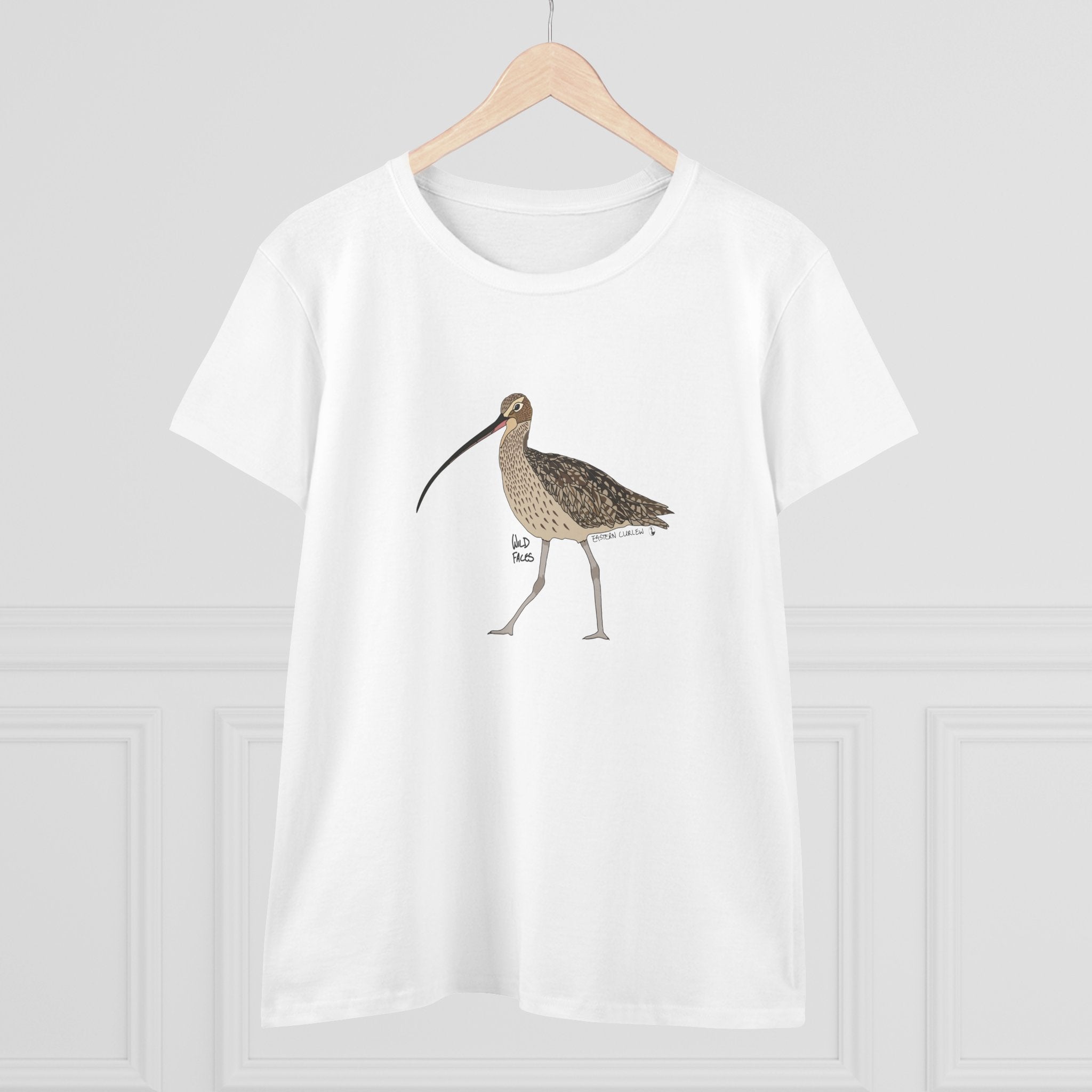 Eastern Curlew - Women's Midweight Cotton Tee Printify