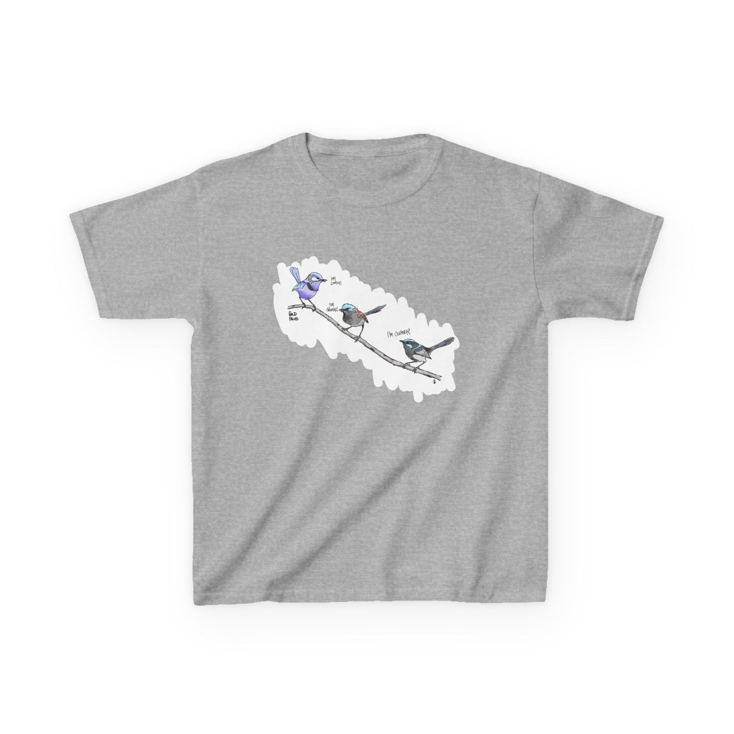 A trio of Fairy-wrens (spendid, superb and lovely) | Kids Heavy Cotton™ Tee