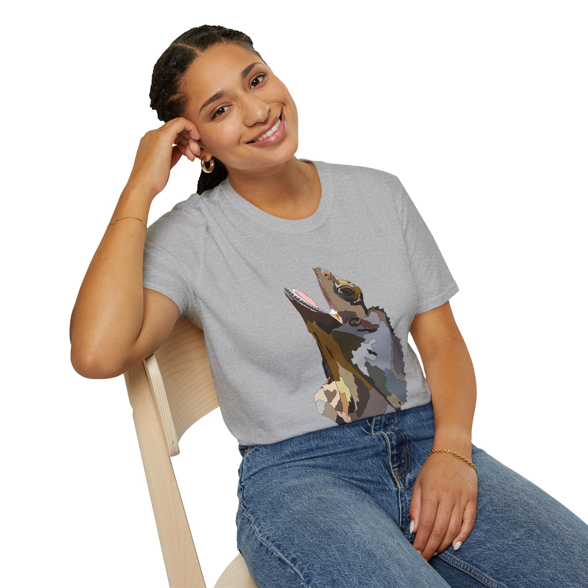 Frilled-neck Lizard - Unisex Softstyle T-Shirt Printify