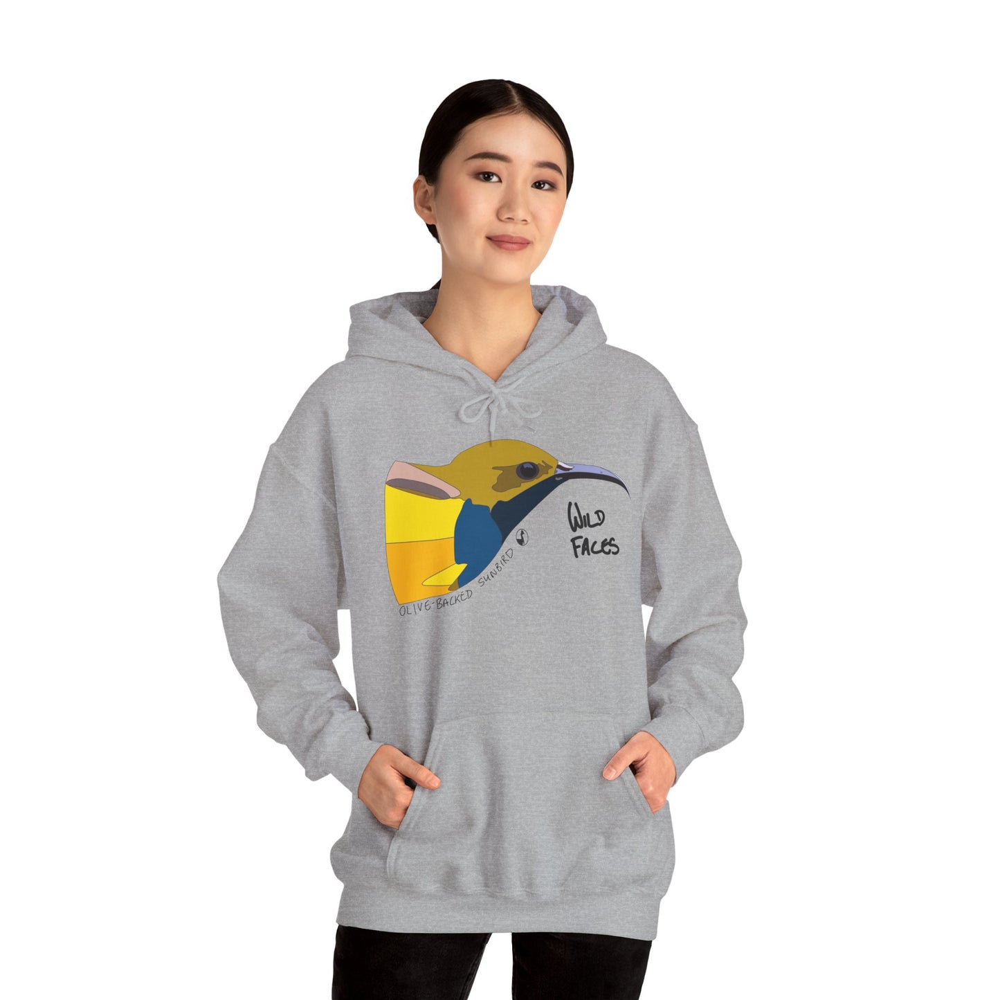 Olive-backed Sunbird | Unisex Heavy Blend™ Hooded Sweatshirt