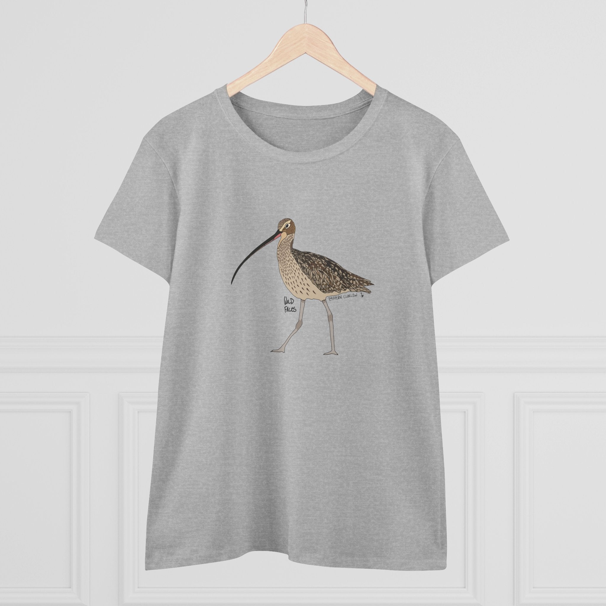 Eastern Curlew - Women's Midweight Cotton Tee Printify